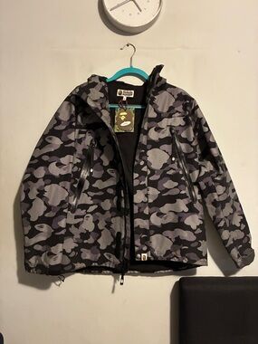 Bape Grey Camo Hooded Jacket